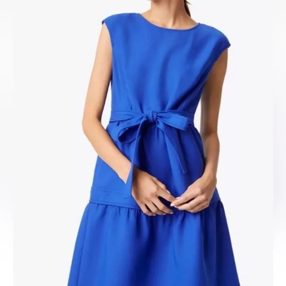 TORY BURCH Jane Dress in Blue Dahlia Size 2 - Picture 2 of 8